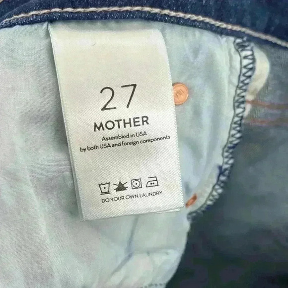 Mother Denim Swooner Rascal Slim Jeans Until Next Time Classic Wash Size 27 - Picture 10 of 11